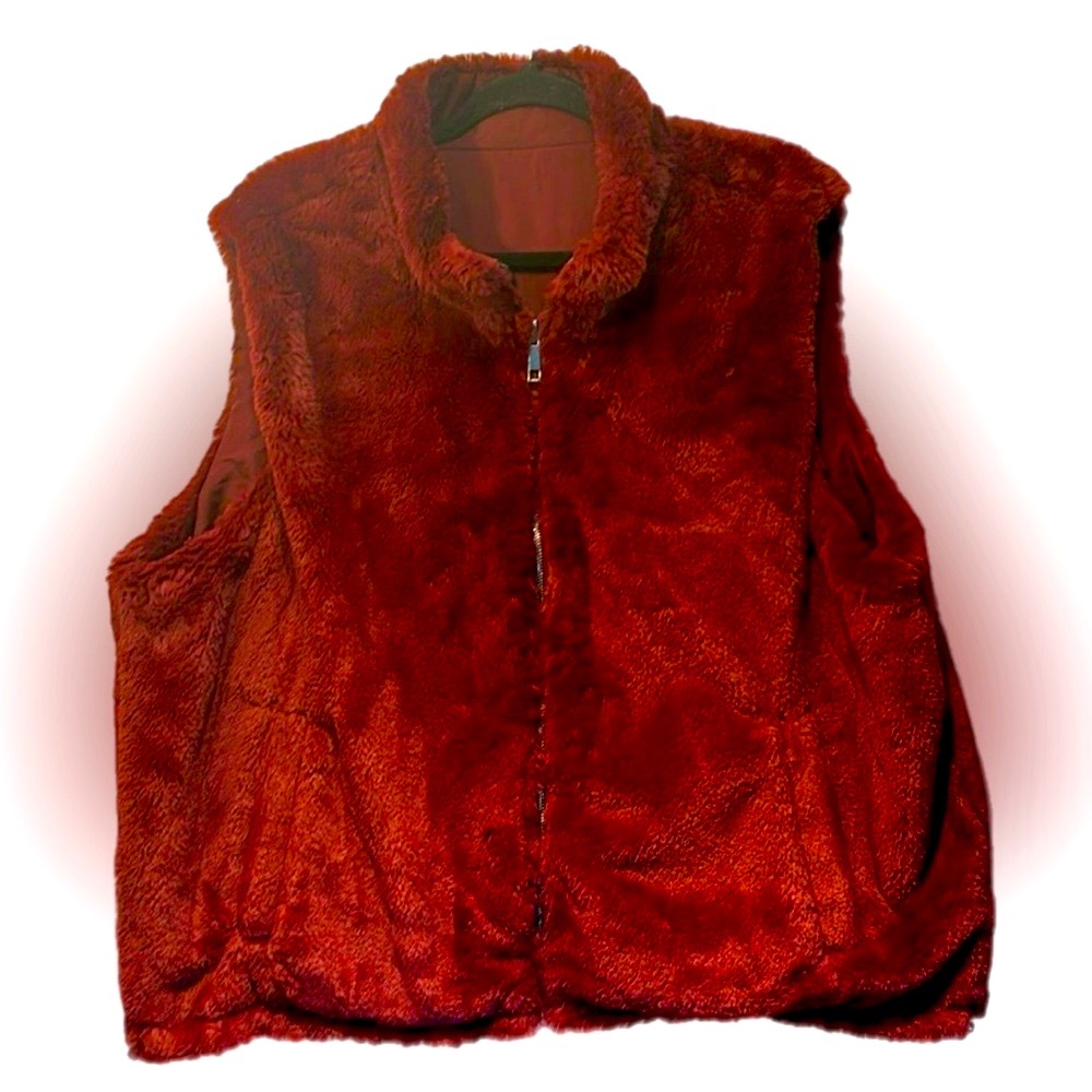 2/$12 NWOT Faux Fur Vest